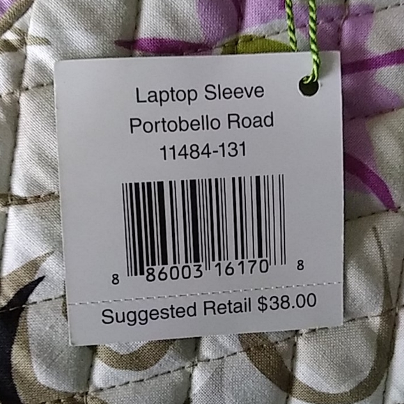 Vera Bradley Laptop Sleeve Portobello Road - Picture 8 of 8